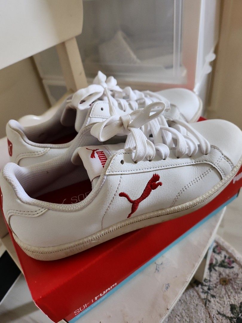 puma latest white sneakers