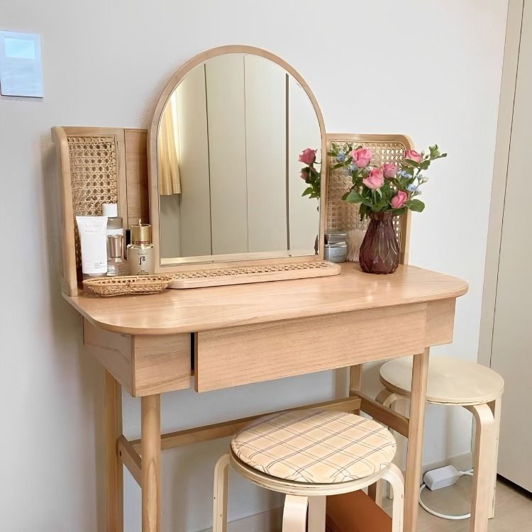Rattan Vanity Table Dresser, Furniture & Home Living, Furniture, Tables ...