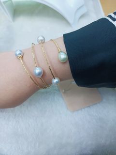 Real gold with Authentic South Sea Pearl