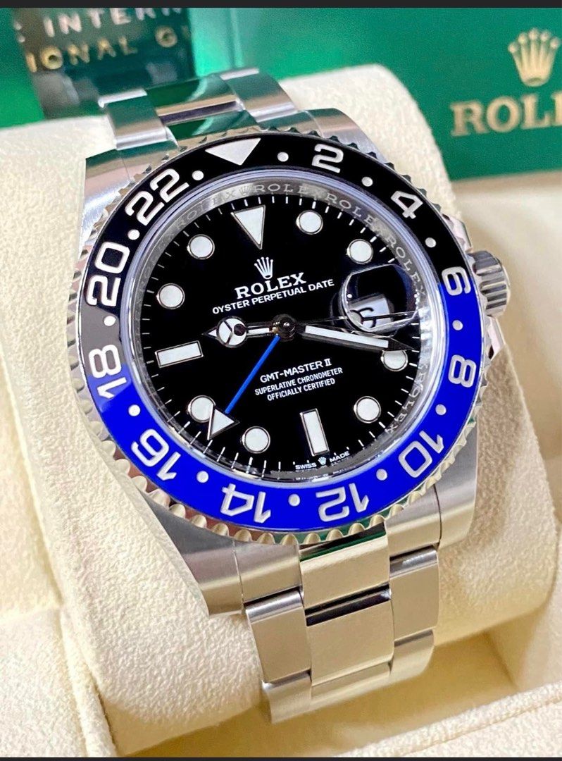 Rolex Brand new 2023 GMT Master II BATMAN 40mm (Category: Luxury Watches) located in Pasig City. Submitted by Watchaholics (Listing ID 1235194607, Image 3). Description: Rolex Brand new 2023 GMT Master II BATMAN 40mm -Ref 126710BLNR -40mm -Brand new 2023 -Complete / full set For 980k You may DM or contact @ 09615077138 Thanks admin😉.