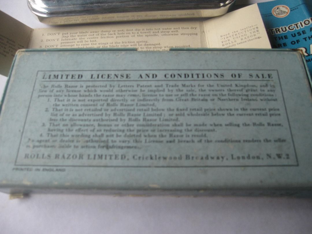 Rolls Razor Imperial Safety Razor 1950's Complete in Original Box on Carousell