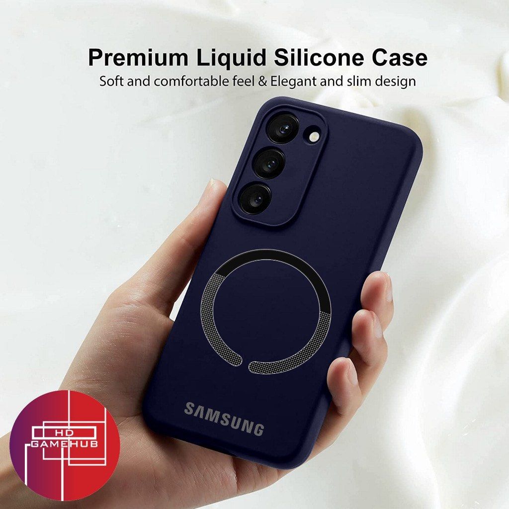Samsung S23 / S23 Plus Liquid Silicone Case MagSafe Wireless Charging Compatible (Category: Cases & Sleeves) located in Quezon City. Submitted by playamerica (Listing ID 1235172477, Image 3). Description: Liquid Silicone MagSafe Material: Liquid Silicone + Microfiber Inner Lining MagSafe compatible Built-in magnetic ring supports wireless magnetic charging Works flawlessly with all MagSafe accessories Smooth, matte finish Anti-fingerprint Lightwe