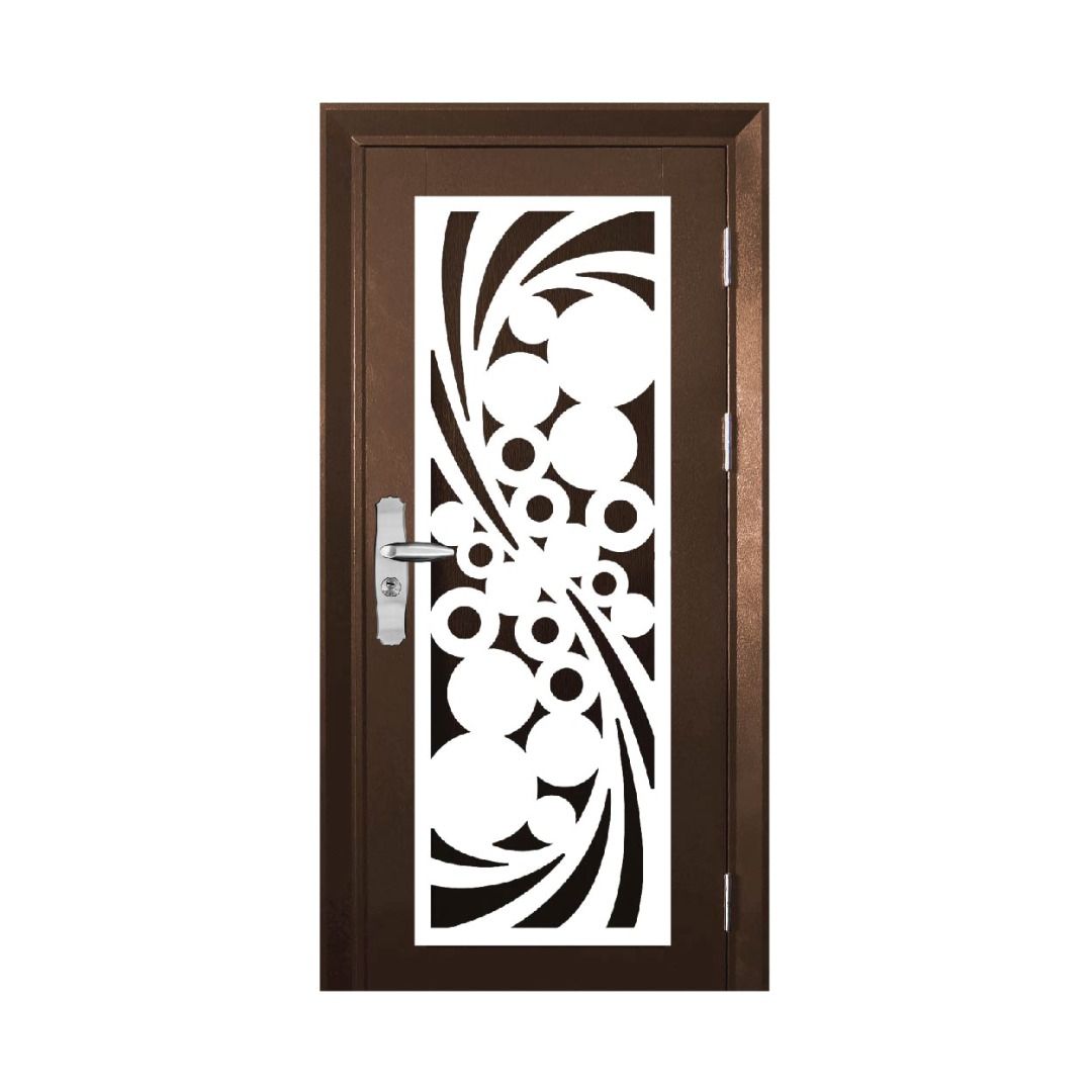Security Door L14WM.BROWN [Safety Door Malaysia], Furniture & Home