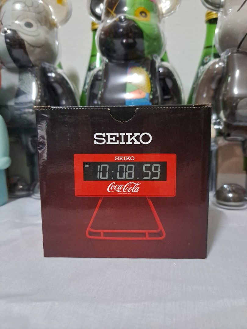 Seiko alarm clock coca cola, Furniture & Home Living, Home Decor
