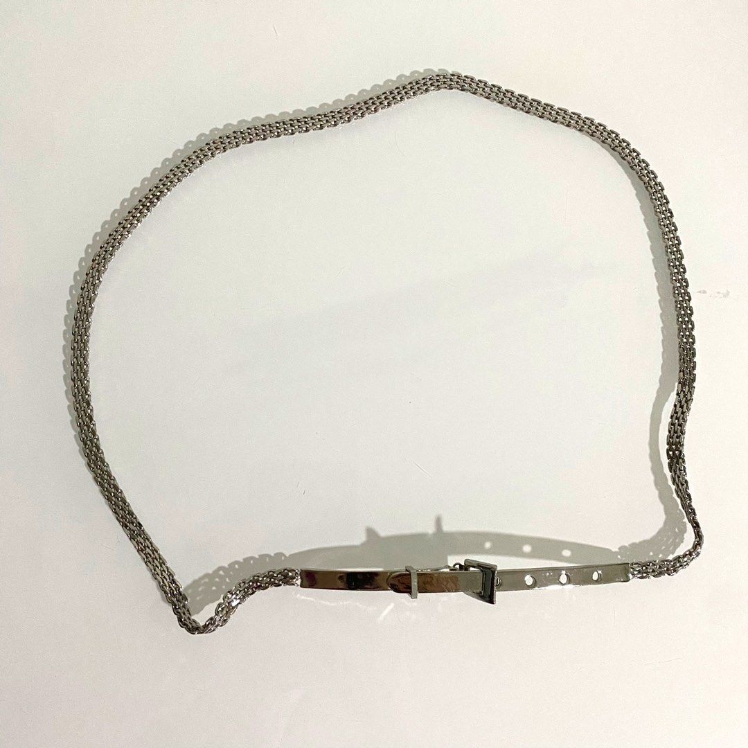 Chain belts silver sale