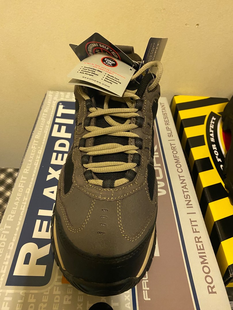 Skechers safety shoe, Men's Fashion, Footwear, Boots on Carousell