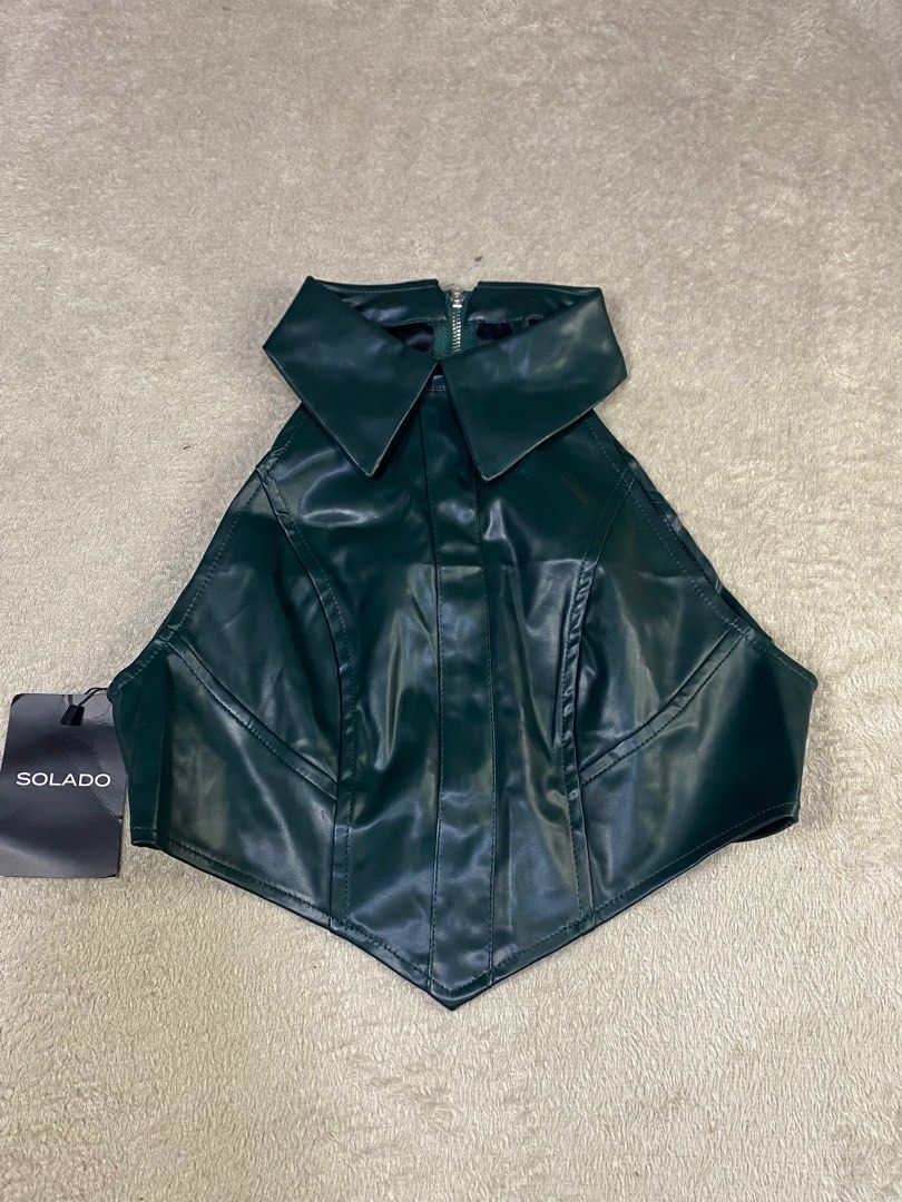 SOLADO LEATHER HALTER TOP (Category: Others Tops) located in Manila. Submitted by galstuff (Listing ID 1235253120, Image 1). Description: Super hq Dm for ww Xs-S fit!.