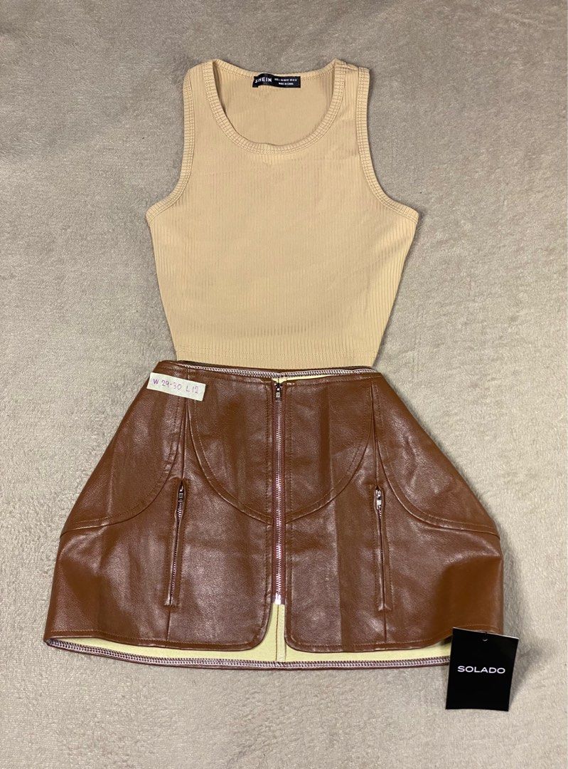 SOLADO&SHEIN COORDS (Category: Sets or Coordinates) located in Manila. Submitted by galstuff (Listing ID 1235255348, Image 1). Description: Mini skirt+ racerback .