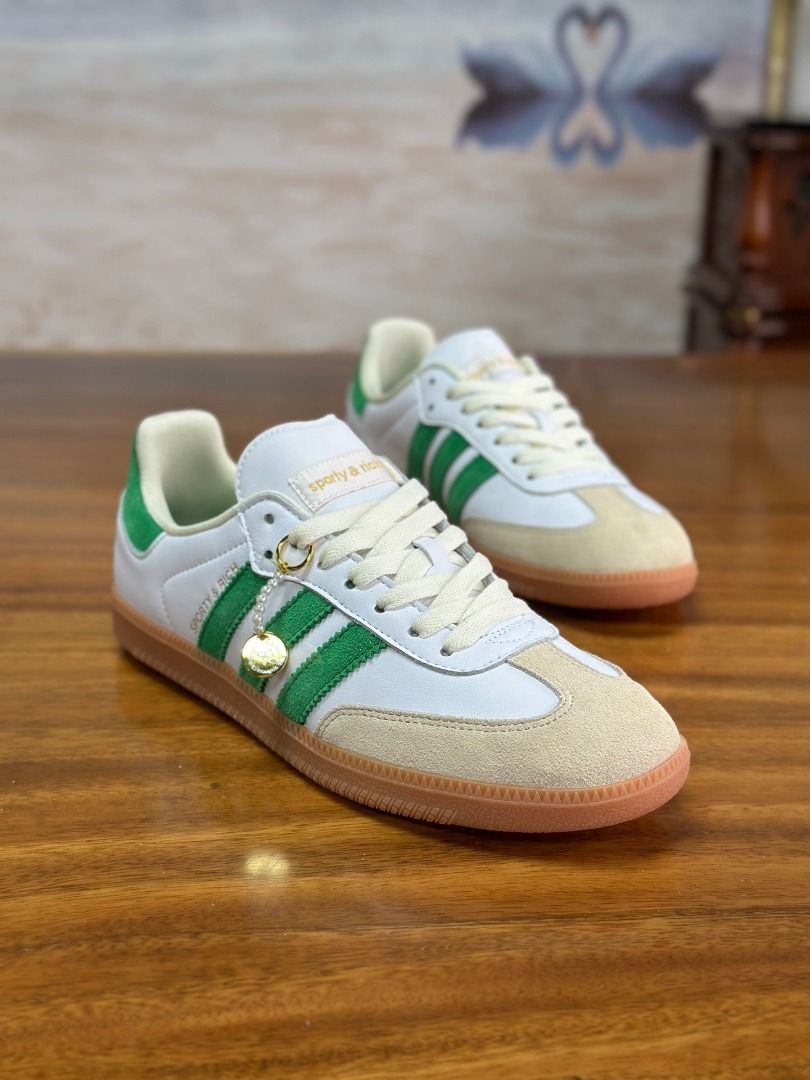 ✨【全新現貨】SPORTY & RICH x adidas originals Samba OG 男女同款白