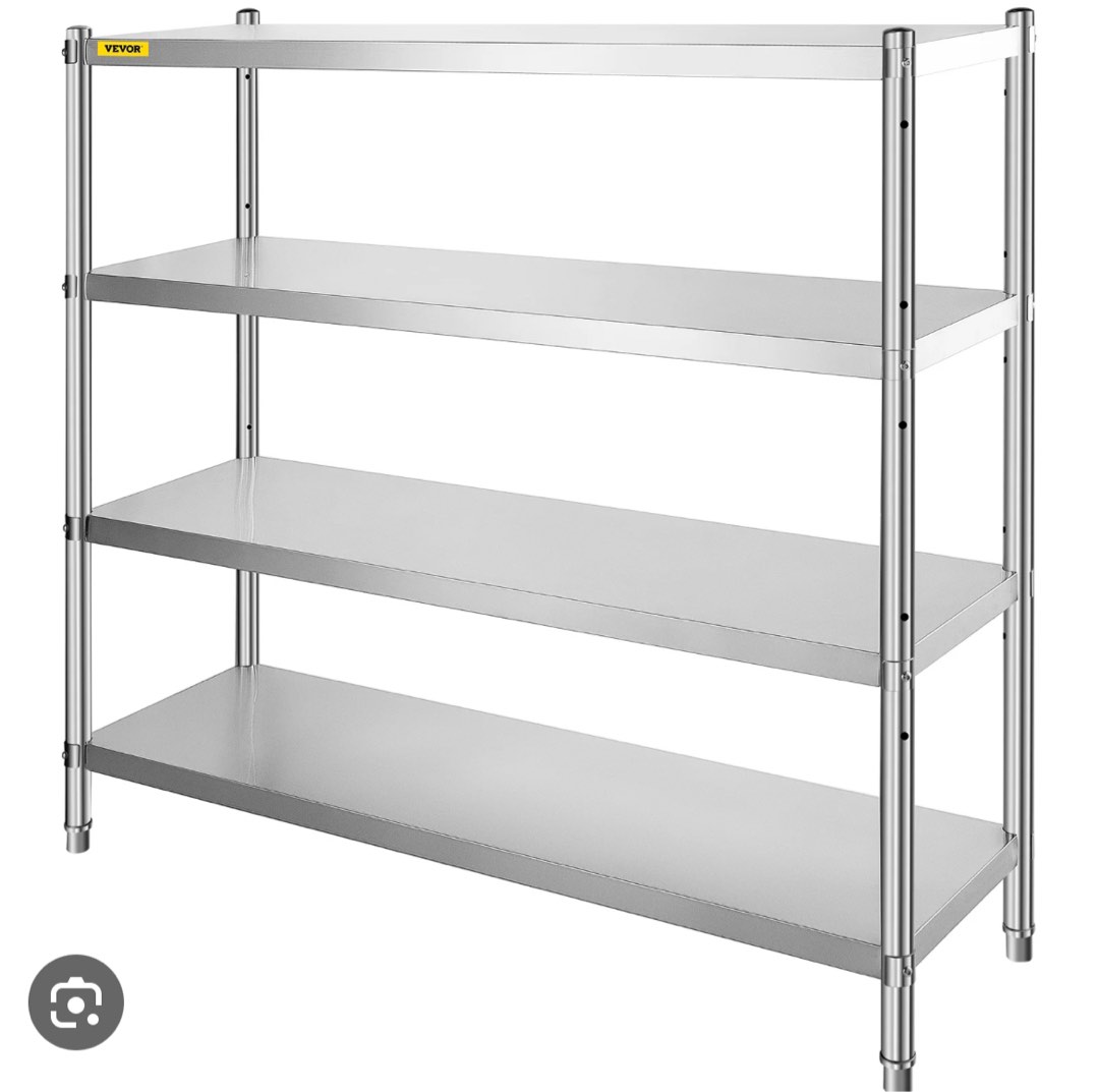 Stainless Steel Shelve Rack 4 Tier Furniture And Home Living Furniture Shelves Cabinets