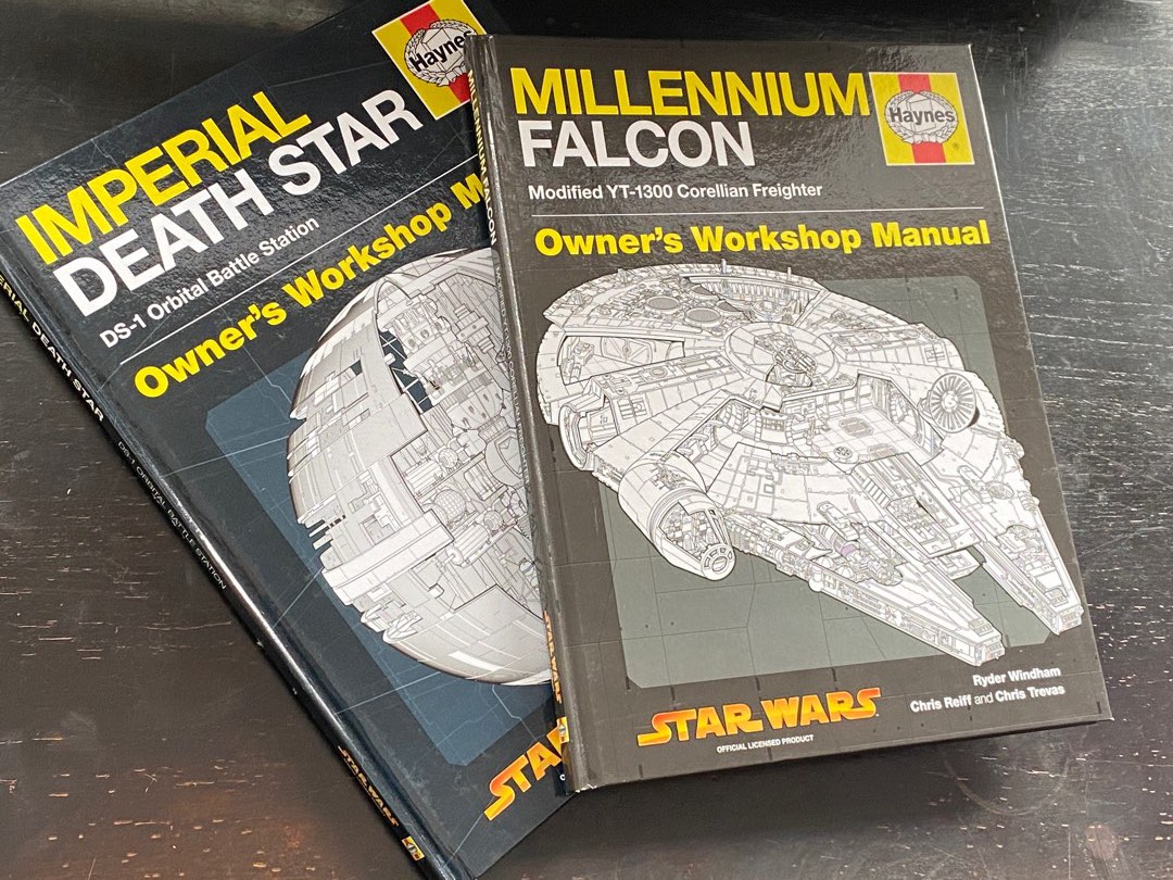 Star Wars Owners Manuals: Death Start & Millennium Falcon, Hobbies ...