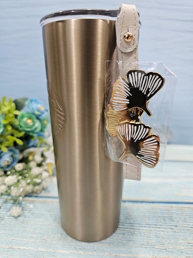 Starbucks Autumn Bronze Table Cup Tumbler with Strap, Furniture & Home  Living, Kitchenware & Tableware, Water Bottles & Tumblers on Carousell