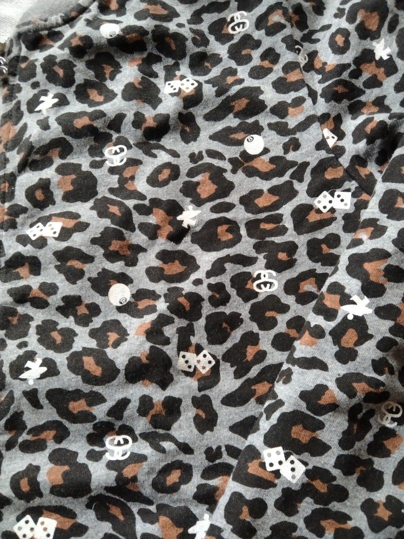 Stussy Leopard Dice and Ball Zip up Jacket on Carousell