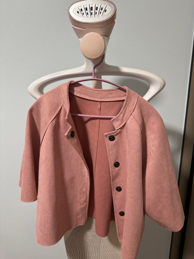 Blush pink short jacket sales