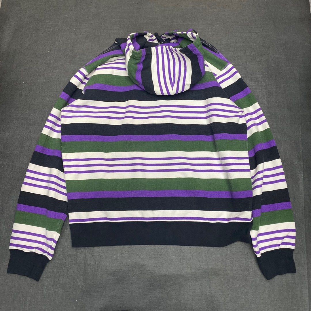 Supreme 23SS Small Box Stripe Sweater 紫