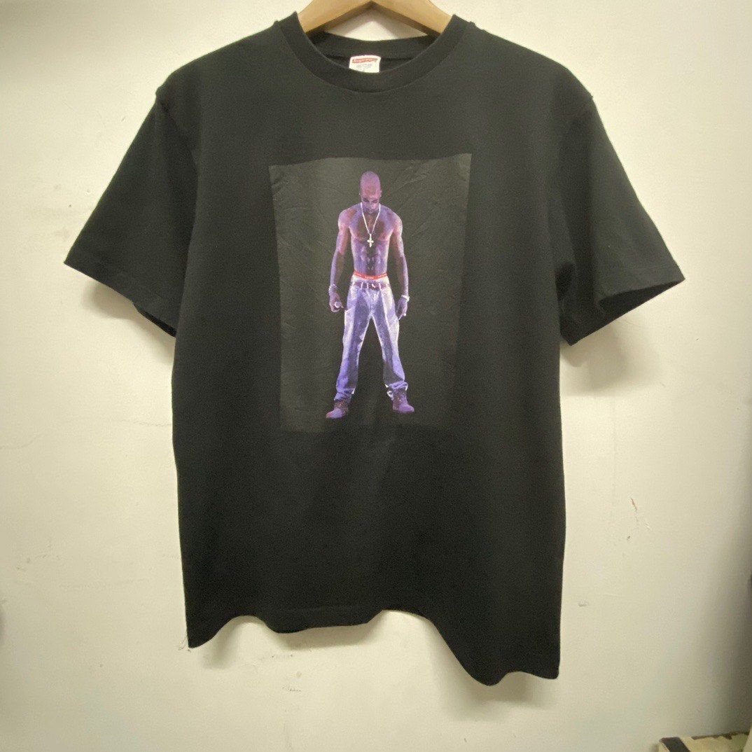 SUPREME Tupac Hologram Tee Men s Fashion Tops Sets Tshirts