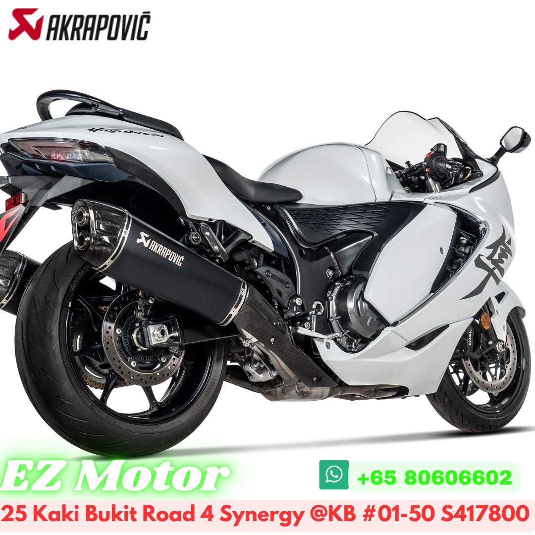 Suzuki GSX1300R Hayabusa 2021 2023 Akrapovic Slip On Exhaust