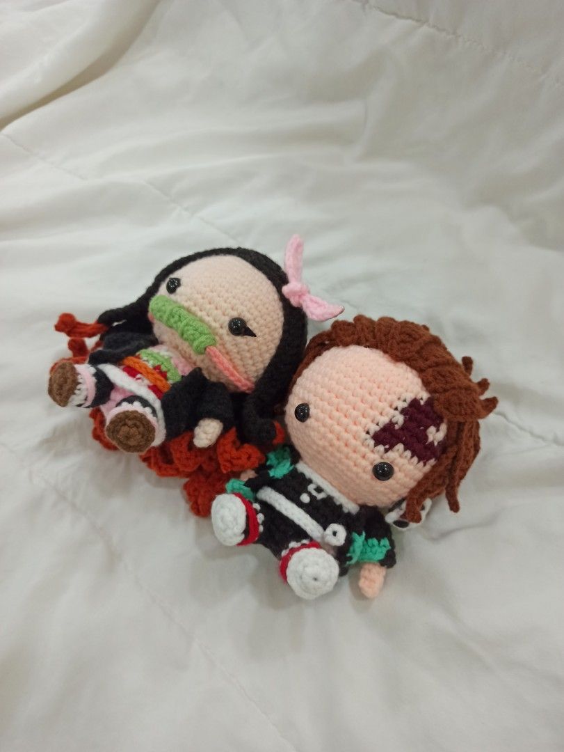 Tanjiro crochet, Hobbies & Toys, Stationery & Craft, Handmade Craft on