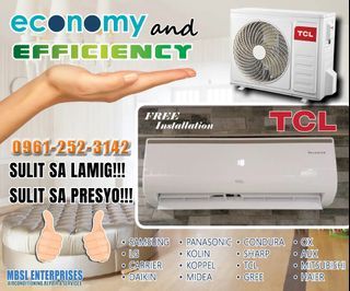 "TCL TITAN GOLD INVERTER SPLIT TYPE"FREE 10FT INSTALLATION