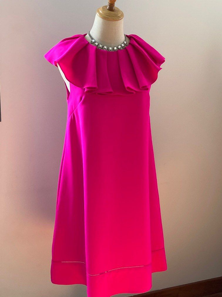 Ted baker outlet hot pink dress
