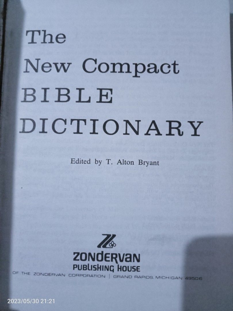 The New Compact Bible Dictionary On Carousell 8563