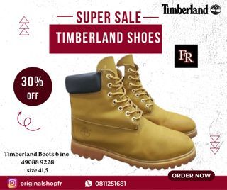 Timberland Boots 6 inc Classic Mens Wheat Nubuck 49088 9228 Size 41,5