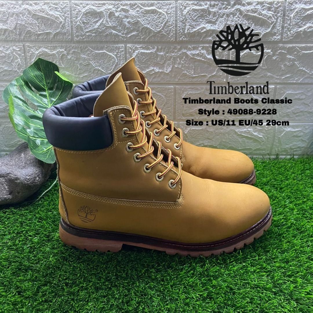 Timberland Boots 6 inc Classic Mens Wheat Nubuck 49088 9228 Size 45