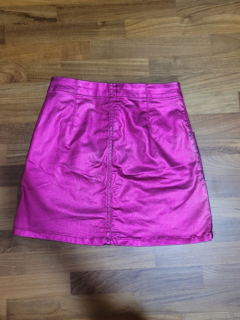 Pink metallic skirt topshop sales