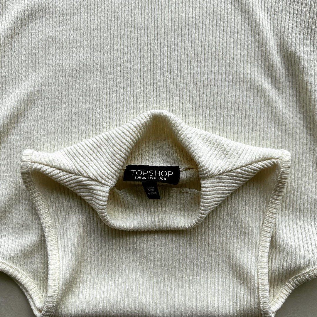 Topshop white best sale turtleneck