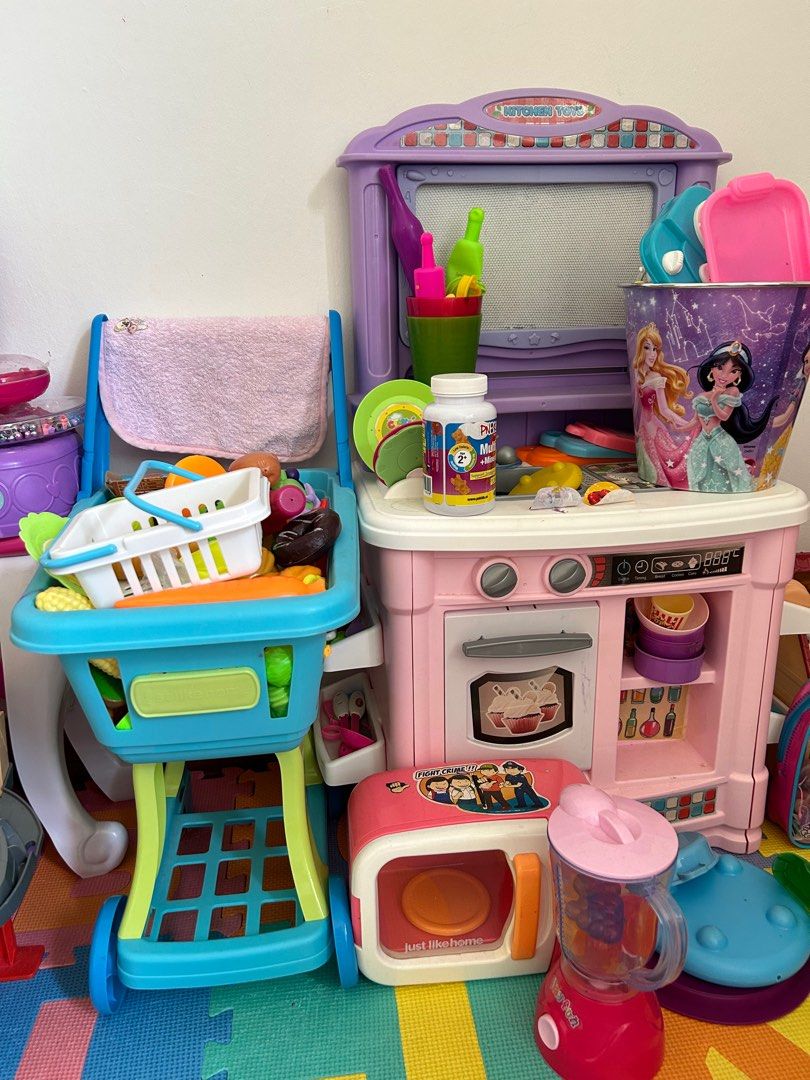 Trolley kitchen online set toy