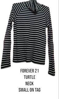 Turtle neck long sleeves strechable