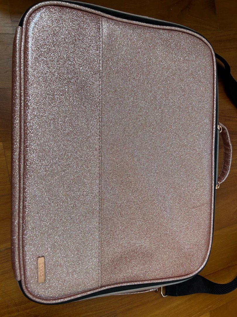 Typo Laptop Bag in glittery pink durable PVC Computers Tech