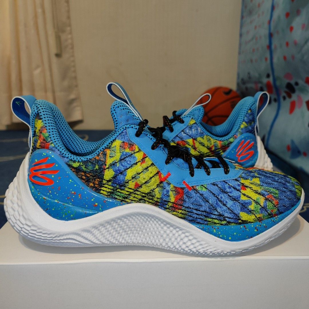 UA Curry 10 Flow us10 藍SPK Under Armour, 他的時尚, 鞋, 運動鞋在