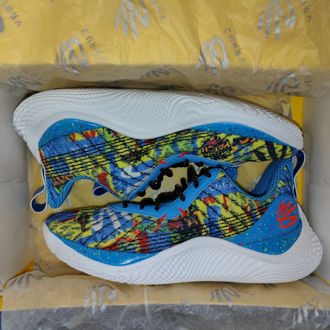 UA Curry 10 Flow us10 藍SPK Under Armour, 他的時尚, 鞋, 運動鞋在