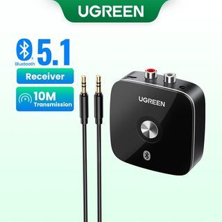 UGREEN Bluetooth Receiver 5.1 Wireless Audio Adapter aptX Wireless Music Adapter with RCA Connection for Car Home Speaker