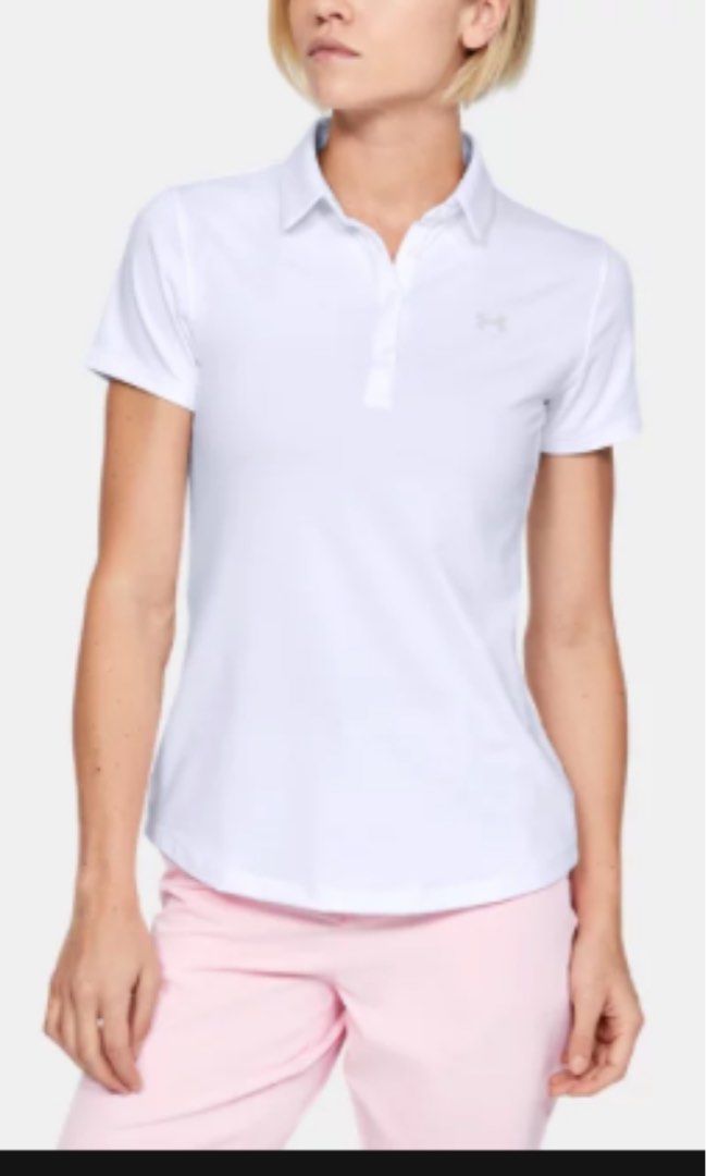 White under shop armour golf shirt