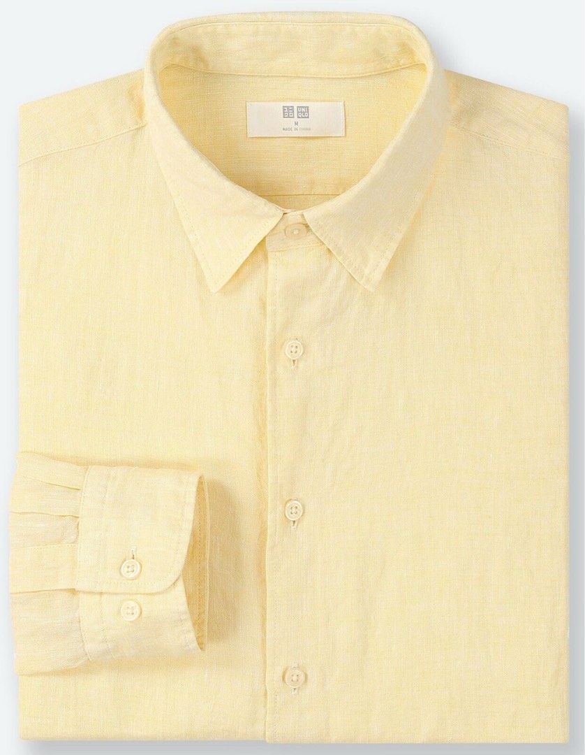 Uniqlo linen shirt, Women's Fashion, Tops, Shirts on Carousell