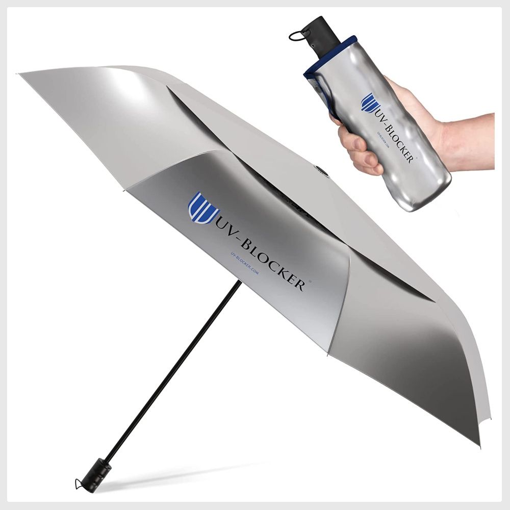 UVBlocker Umbrella with Solar Protection Blocks 99 of UVA/UVB Sun Rays to Protect Against