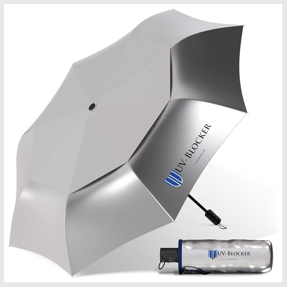 UVBlocker Umbrella with Solar Protection Blocks 99 of UVA/UVB Sun Rays to Protect Against