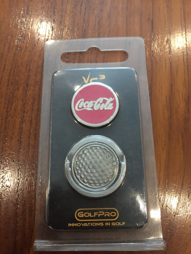 VC3 Golf Pro Golf Ball Marker Coca Cola, Sports Equipment, Sports
