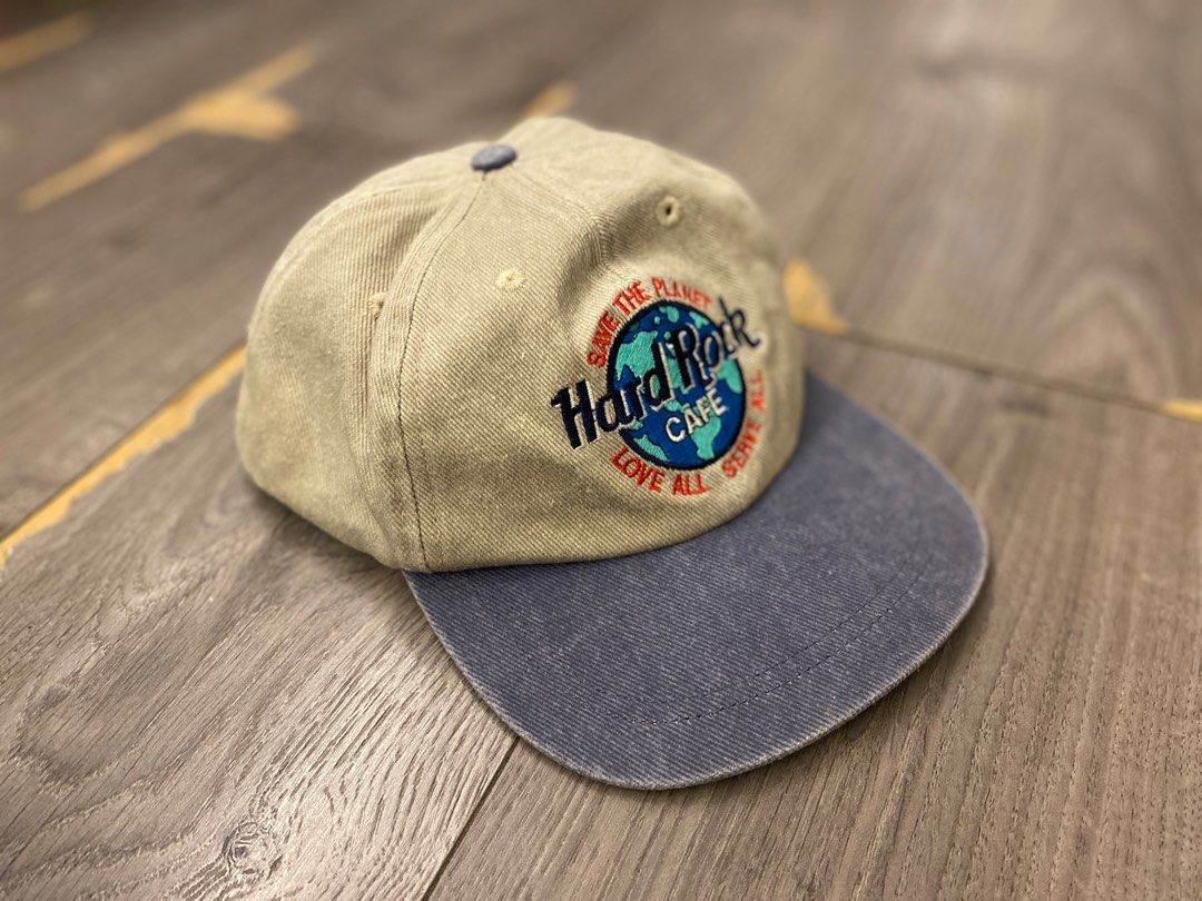 美國古著Vintage 90s Hard Rock Cafe SnapBack 帽子hat Copenhagen