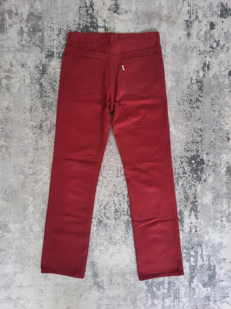 Maroon levis 501 outlet