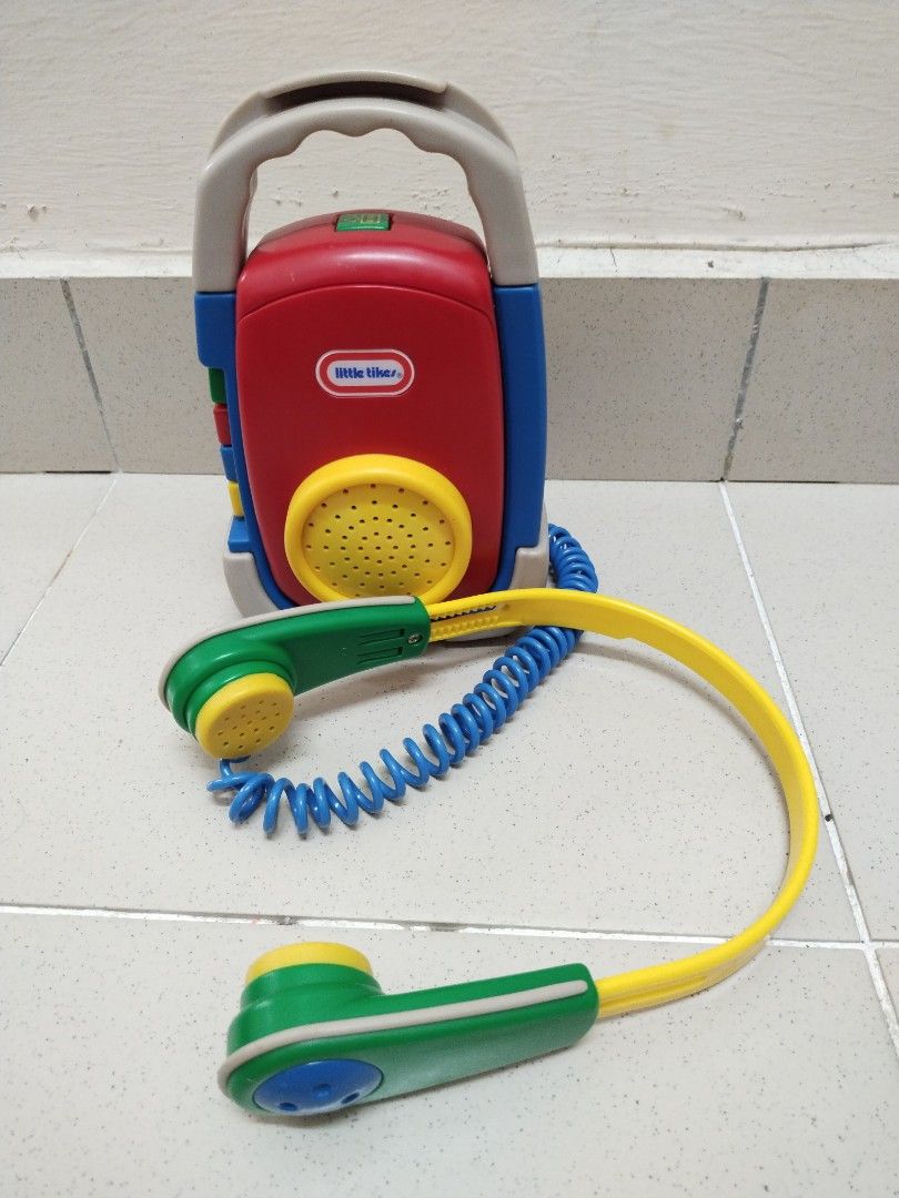 Vintage Little Tikes Cassette Player Walkman Toys With Headphones