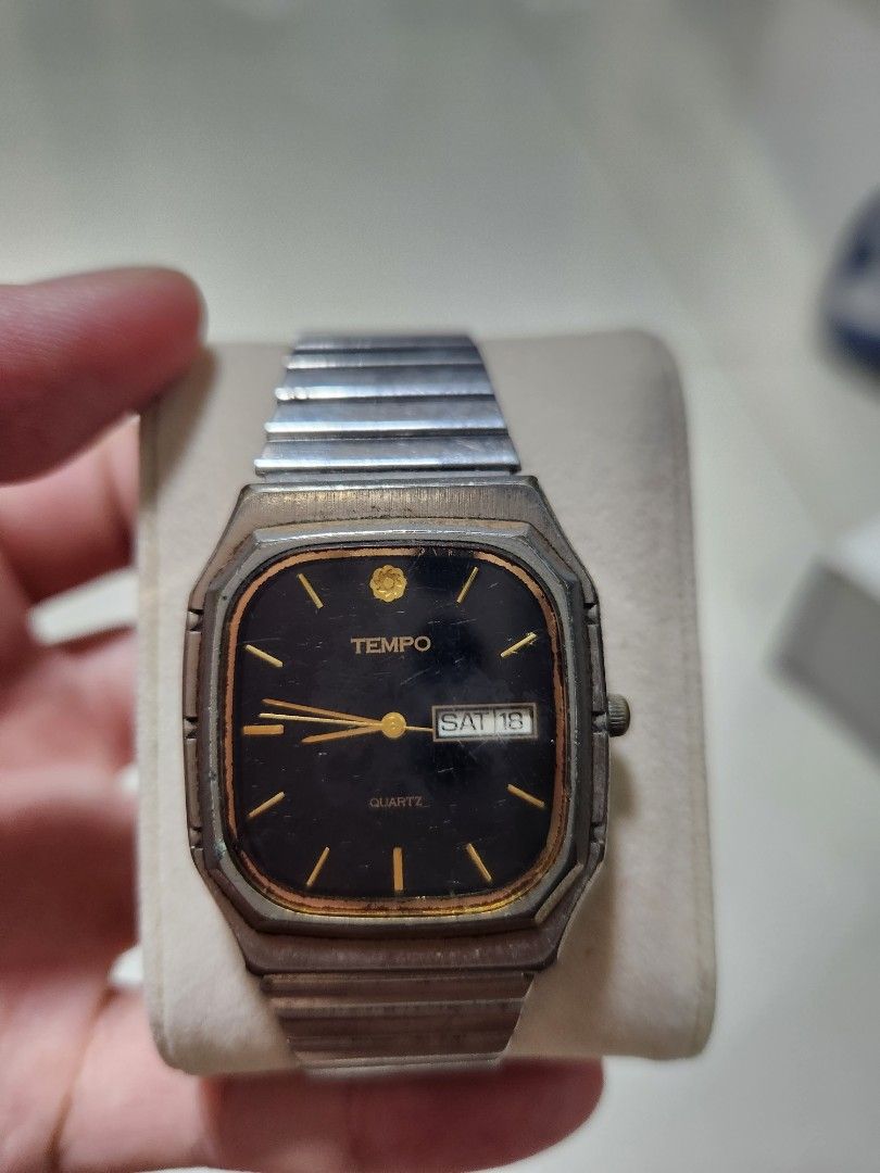Vintage Tempo Quartz Watch Men s Fashion Watches Accessories Vintage Tempo Quartz Watch Men s Fashion Watches Accessories