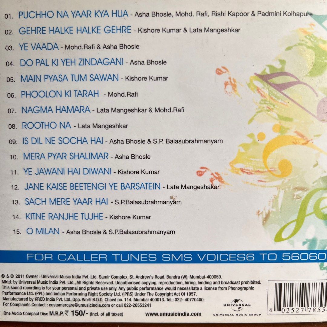 Audio Cd Sanam Puri Bollywood Songs List Yaari Teri Sanam Puri