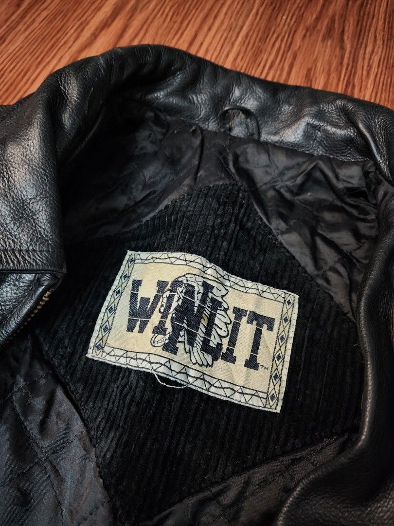 Winlit vintage cheap leather jacket