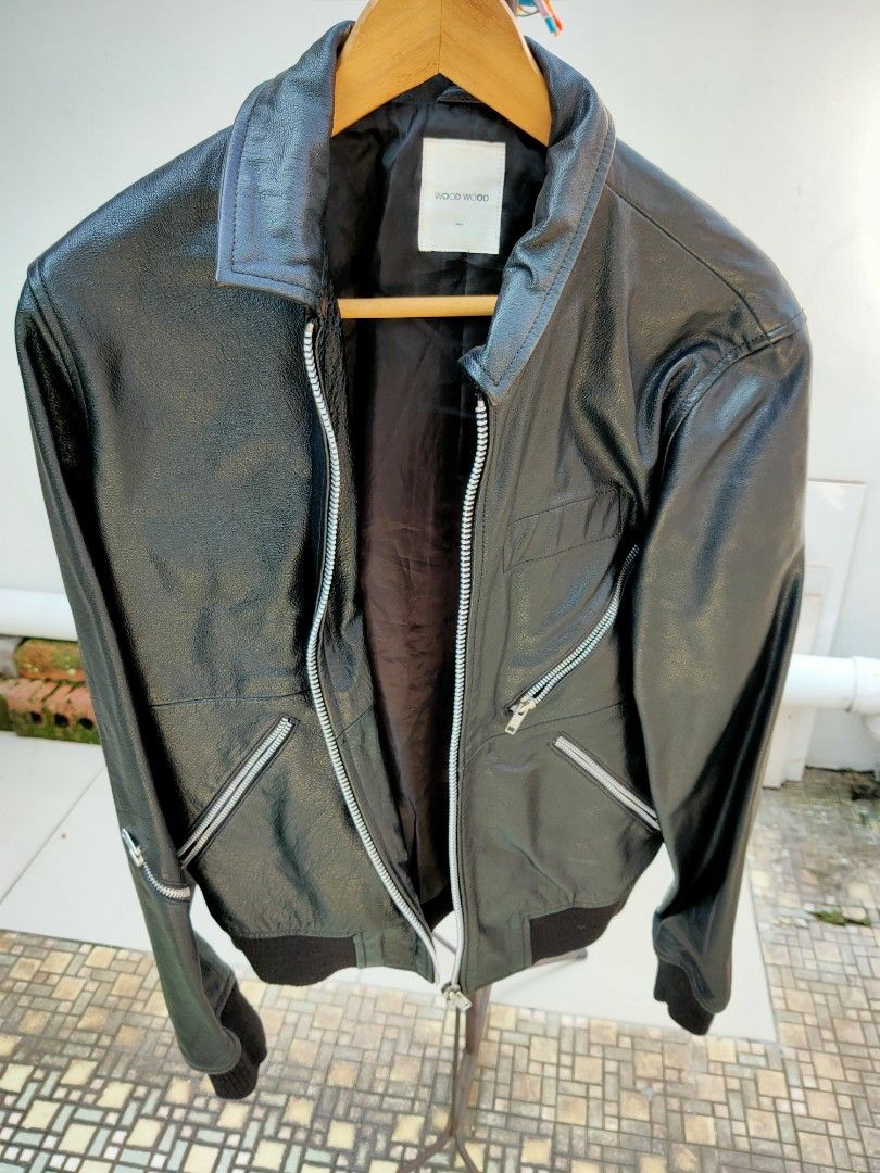 Used leather biker jacket shop