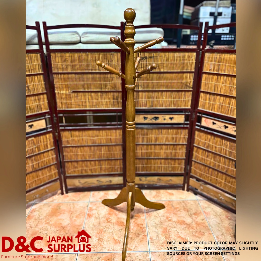 Wooden Revolving Coat Rack , Japan Surplus on Carousell