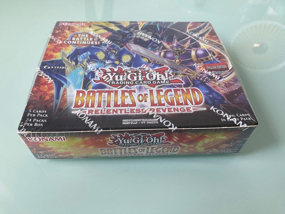 Yugioh Battles of Legend: Relentless Revenge 1st Edition Booster Box of 24  Packs (BLRR), Hobbies & Toys, Toys & Games on Carousell