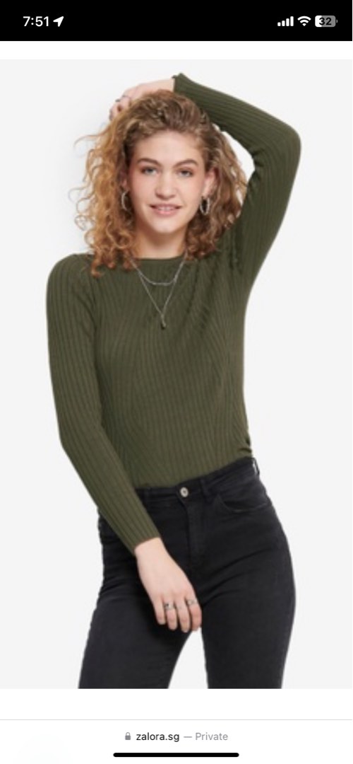 Only natalia online rib pullover